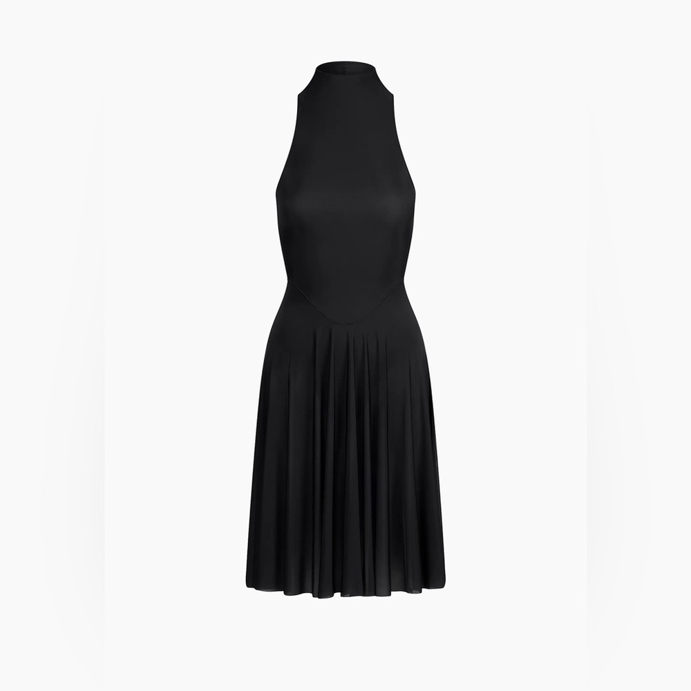 SKIMS Elegant Black Backless Dress